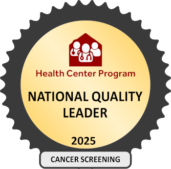 Health Center Program Cancer Screening National Quality Leader award for 2025