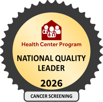 Health Center Program Cancer Screening National Quality Leader award for 2026