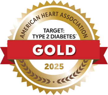 American Heart Association Target: Type 2 Diabetes Gold Award for 2025
